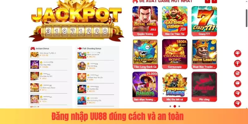 đăng nhập uu88 Đăng nhập UU88 đúng cách và an toàn